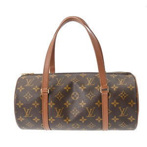 Louis Vuitton Monogram Papillon L Brown Canvas Handbag
